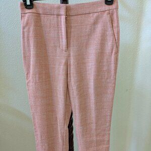 Ann Taylor Pants Pink Plaid Checkered pattern Size 4